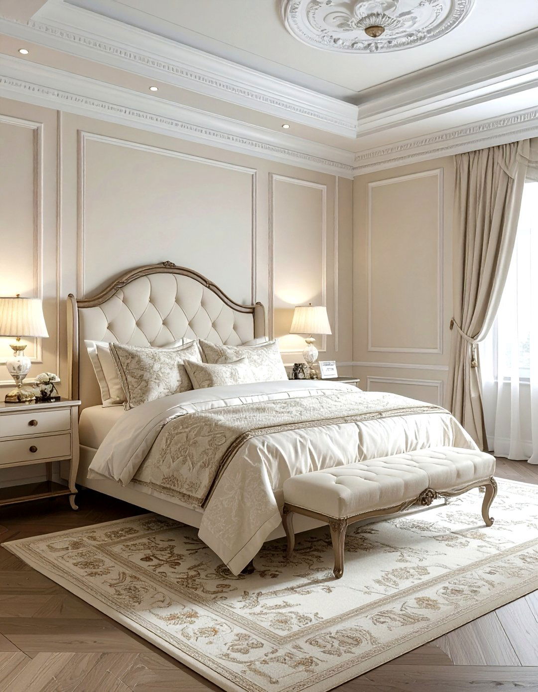 Traditional Cream Bedroom - 30 cream bedroom design ideas