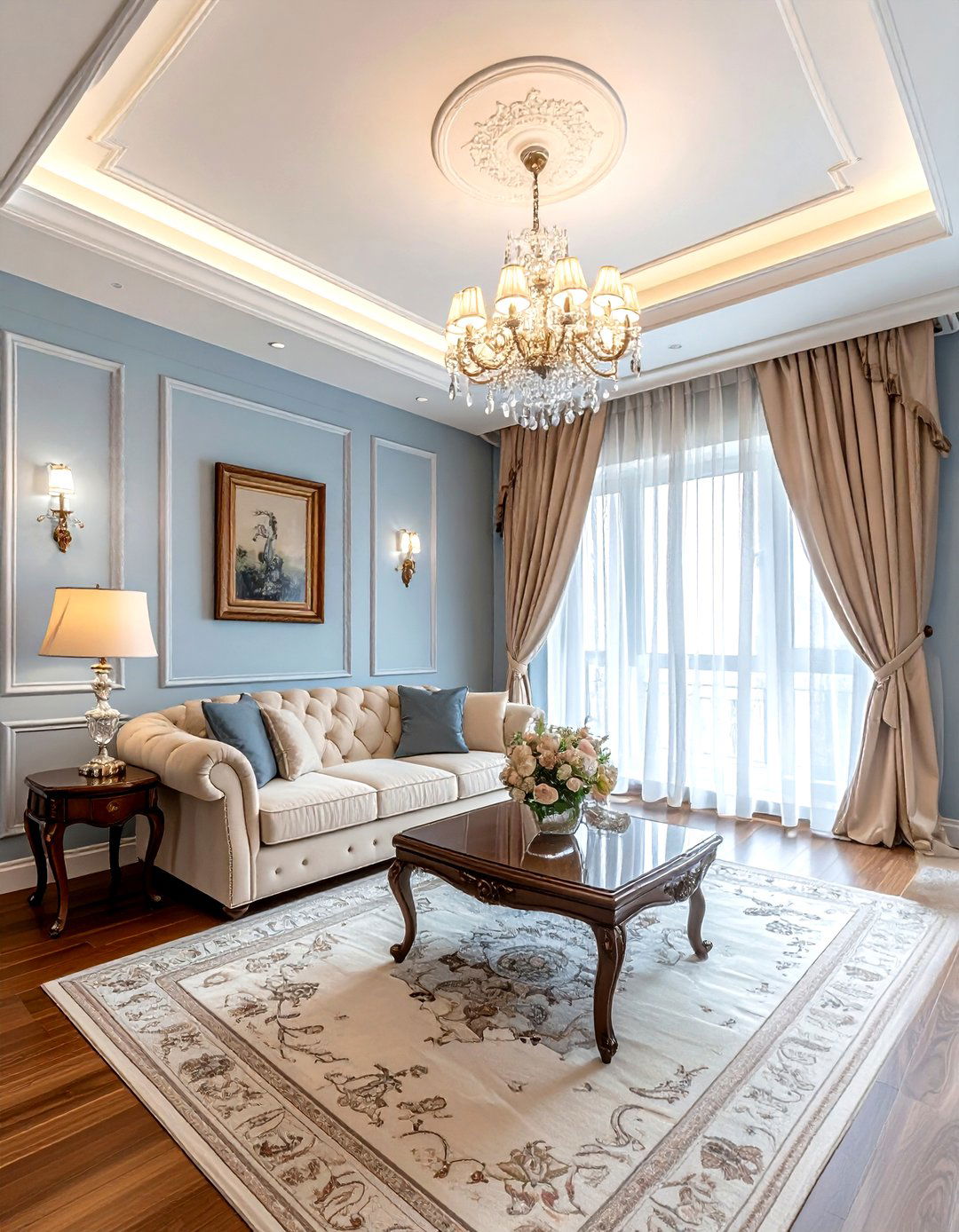 Traditional Crown Molding - 30 living room trim ideas