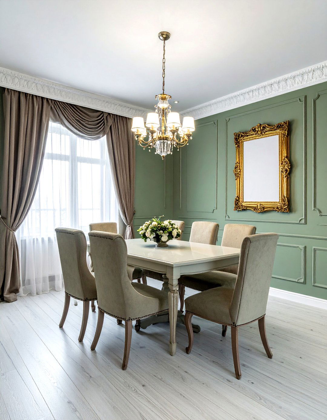 Traditional Dentil Molding - 30 dining room crown molding ideas