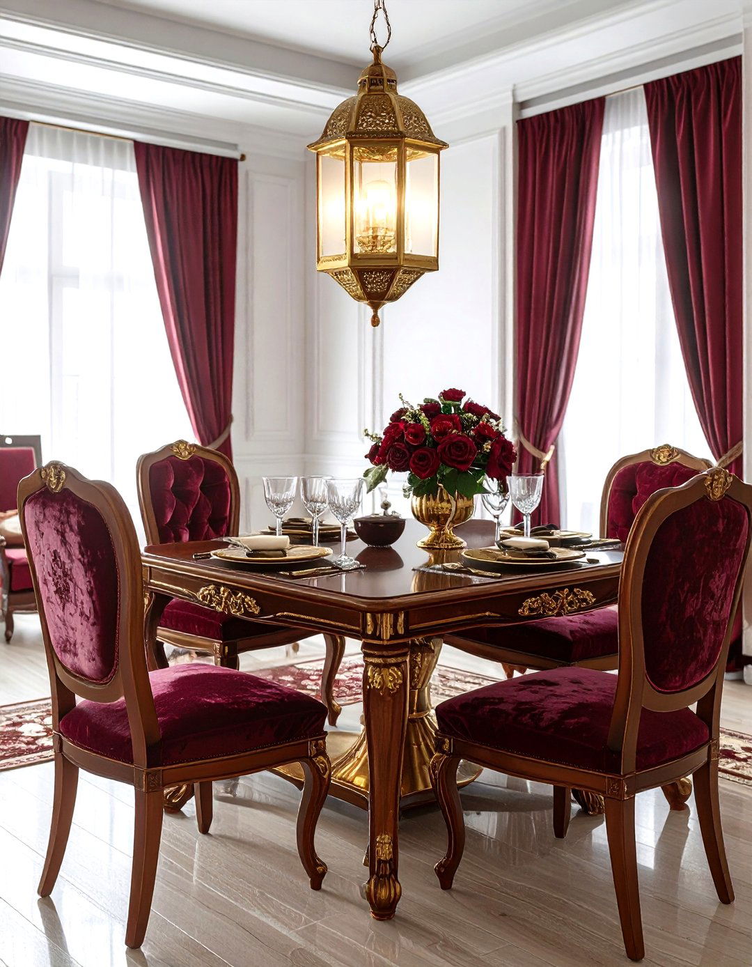 Traditional Dining Room - 30 lantern chandelier dining room ideas