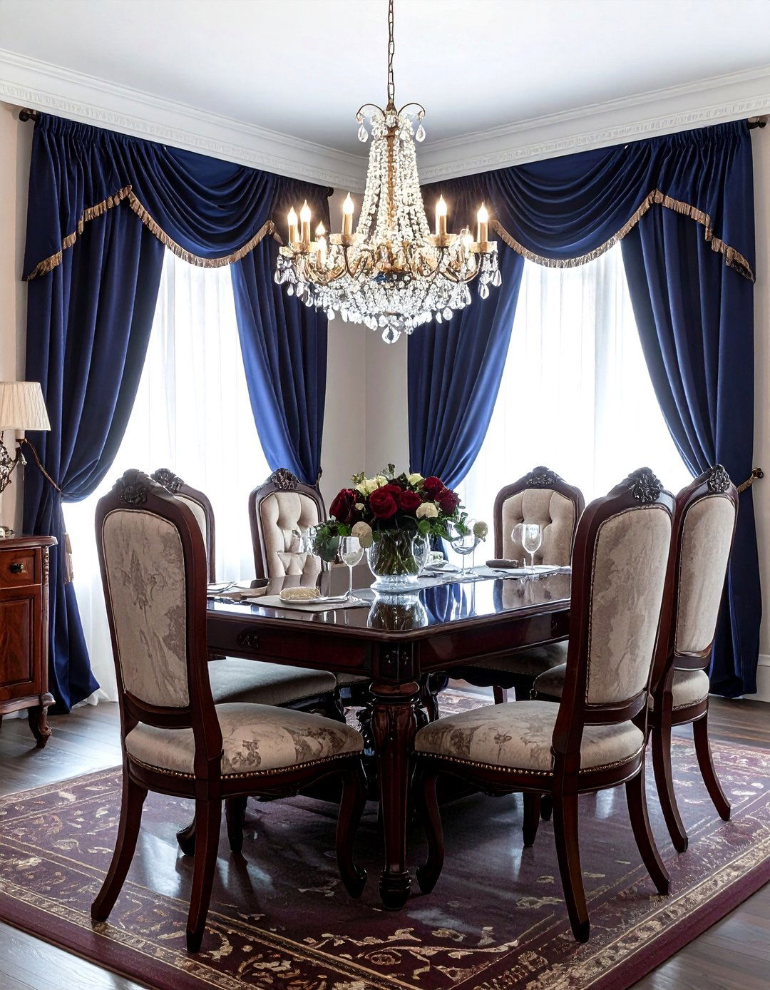 Traditional Dining Room - 30 cozy evening dining room ideas