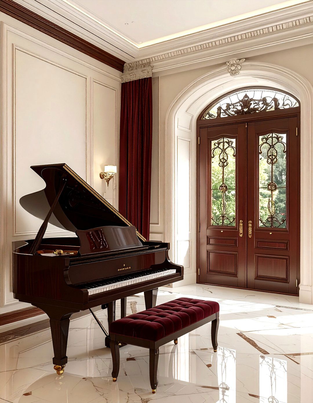 Traditional Double Door - 30 living room patio doors