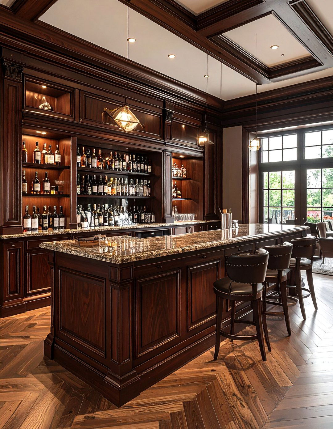 Traditional Dry Bar - 30 dining room dry bar ideas