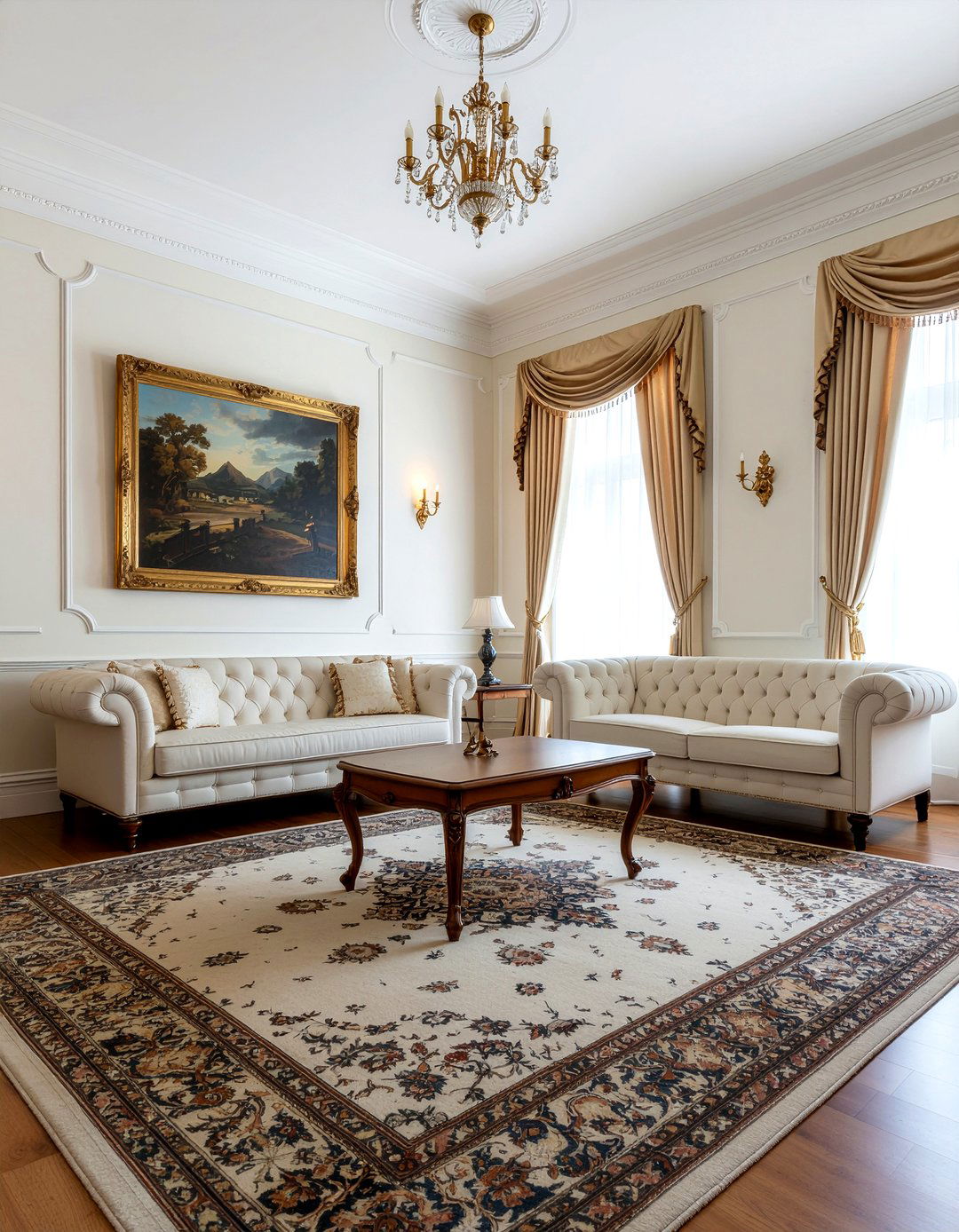 Traditional Elegant Living Room - 30 custom living room ideas