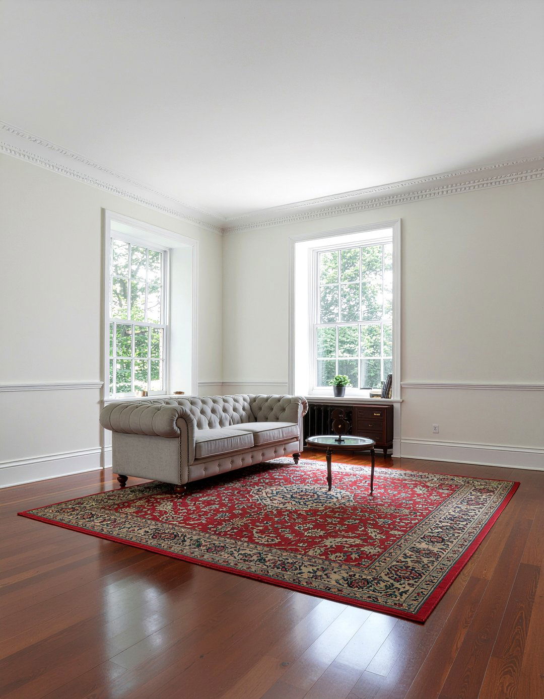 Traditional English Roll Arm Sofa - 30 living room English arm sofa ideas