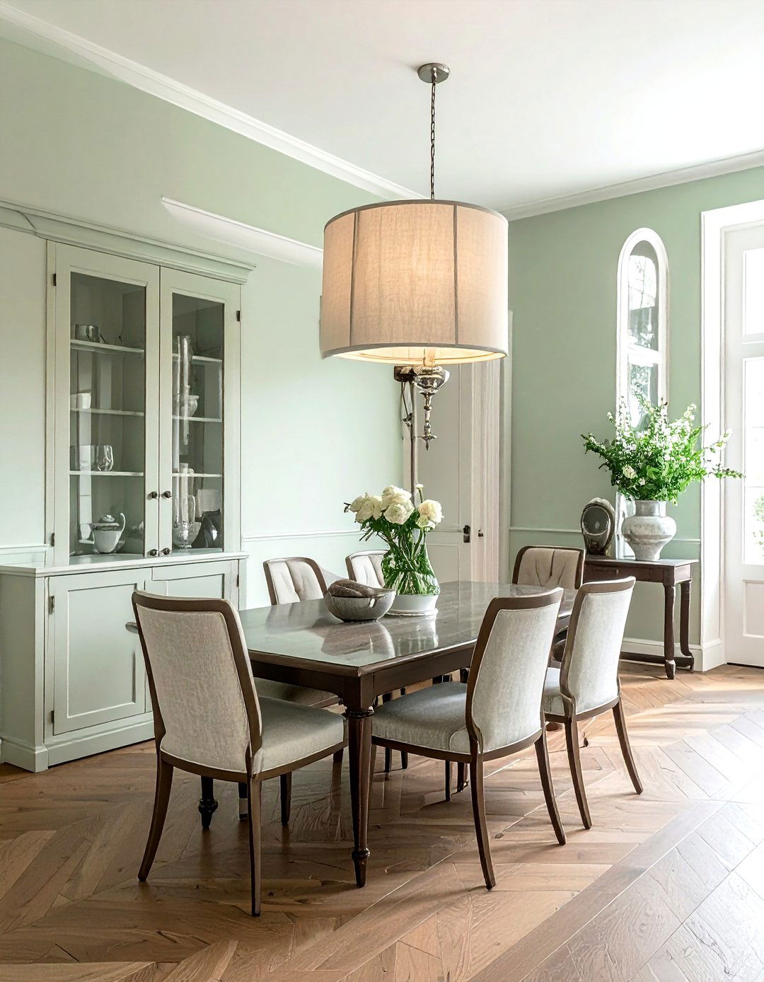 Traditional Fabric Shade Sconce - 30 wall sconce dining room ideas