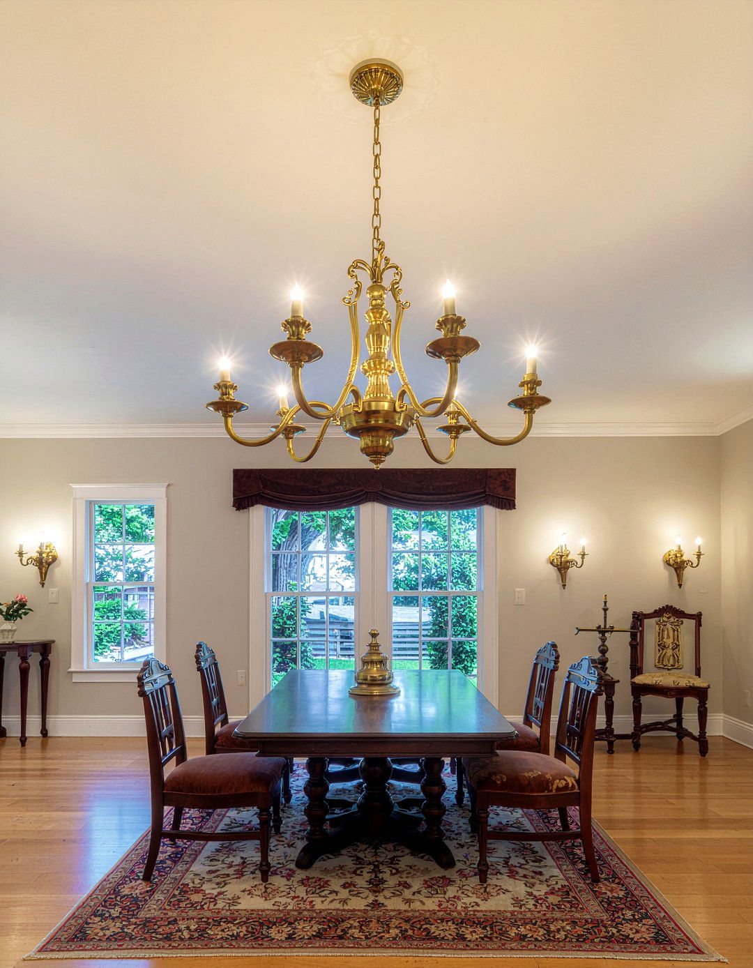 Traditional Gold Candle Chandelier - 30 gold chandelier dining room ideas