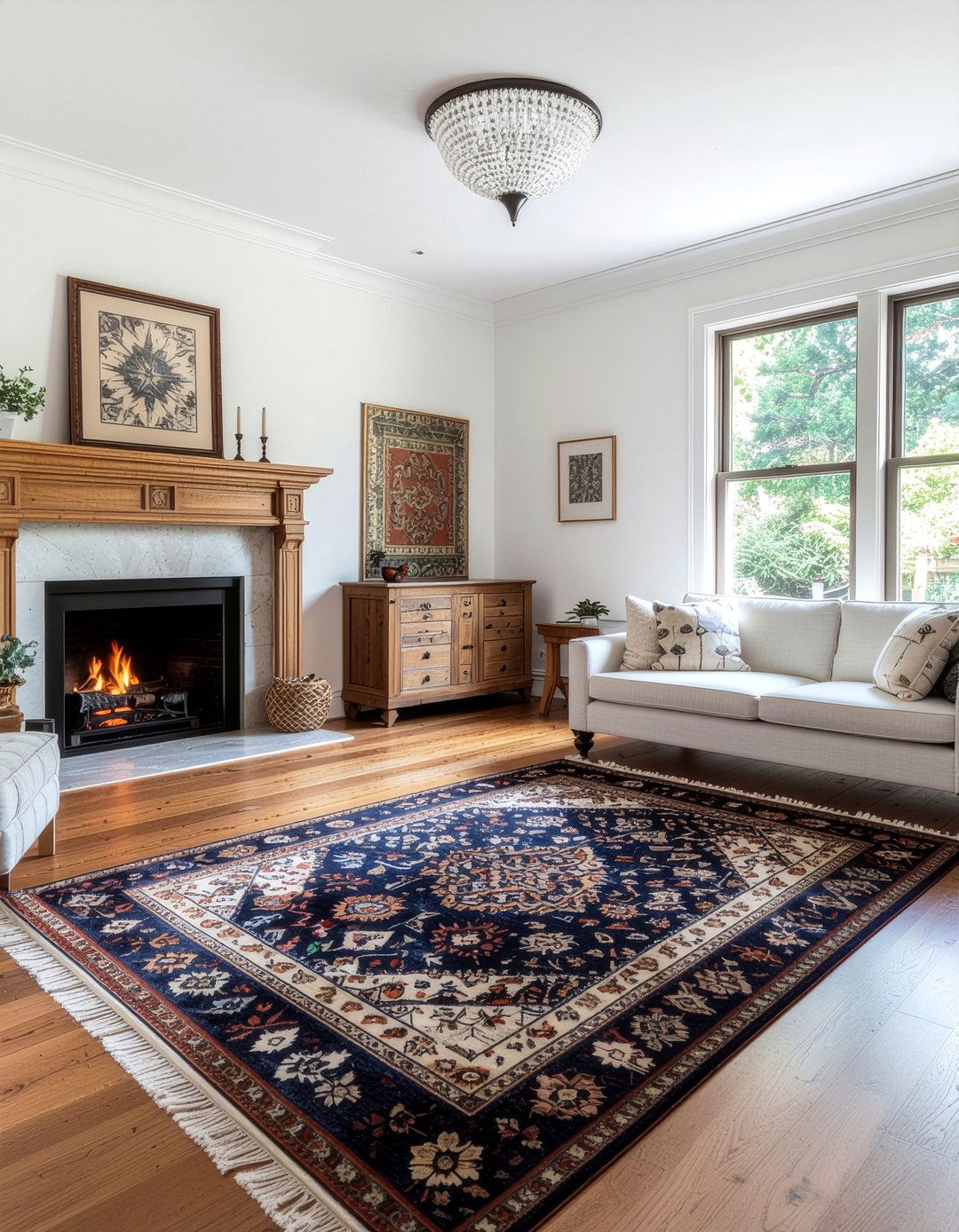 Traditional Heriz Rug - 30 living room oriental rugs