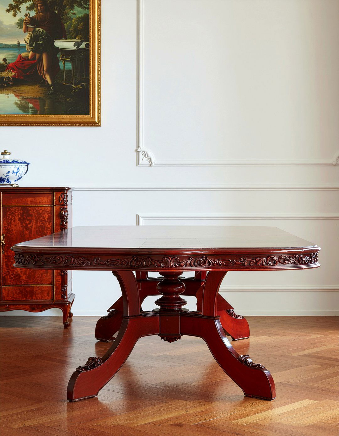 Traditional Mahogany Extendable Table - 30 extendable dining table ideas