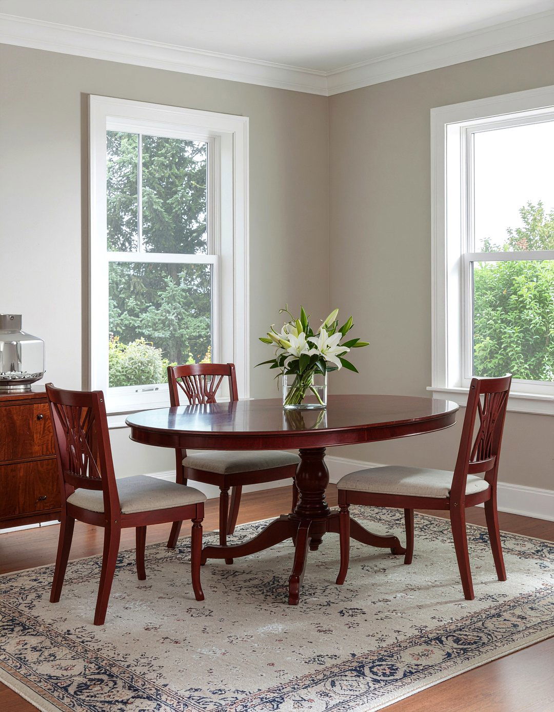 Traditional Mahogany Table - 30 secondhand dining room ideas
