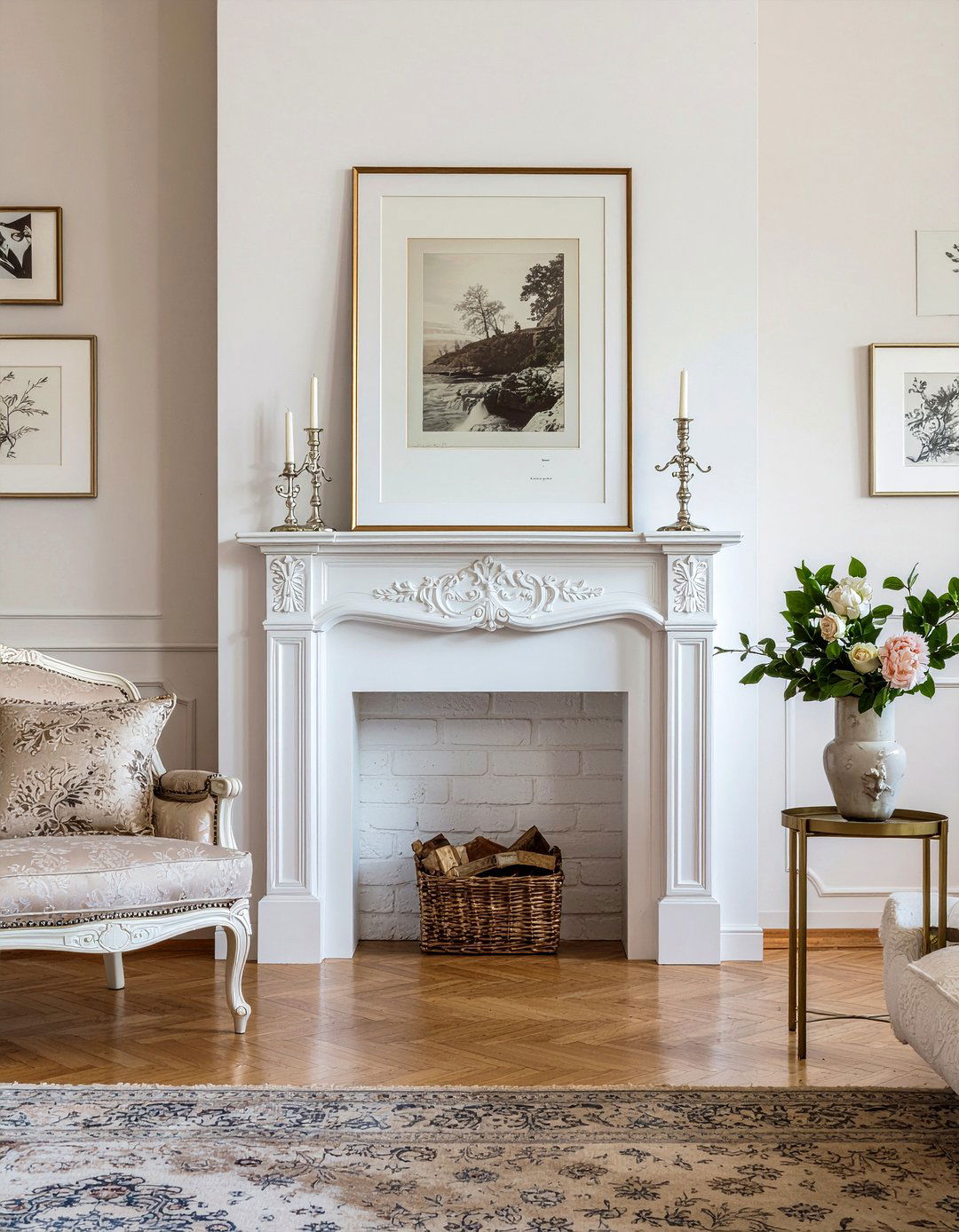 Traditional Mantel Fireplace - 30 bedroom gas fireplace ideas