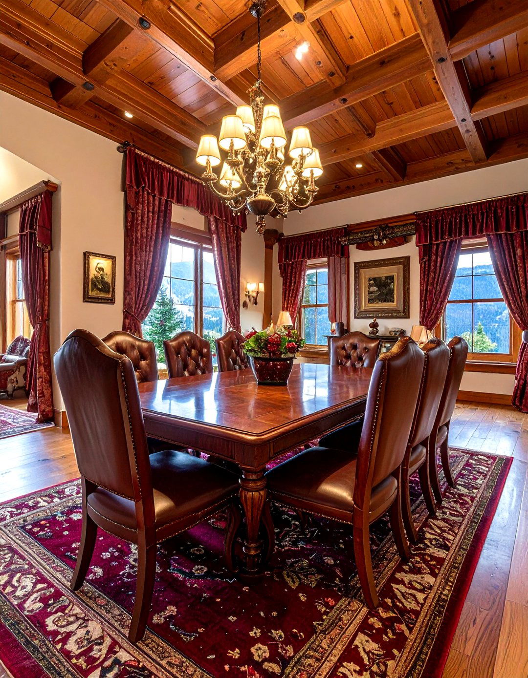 Traditional Mountain Dining Room - 30 mountain dining room ideas