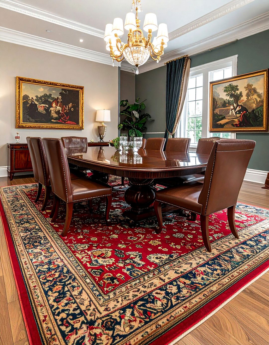 Traditional Oriental Rug - 30 dining room area rug ideas