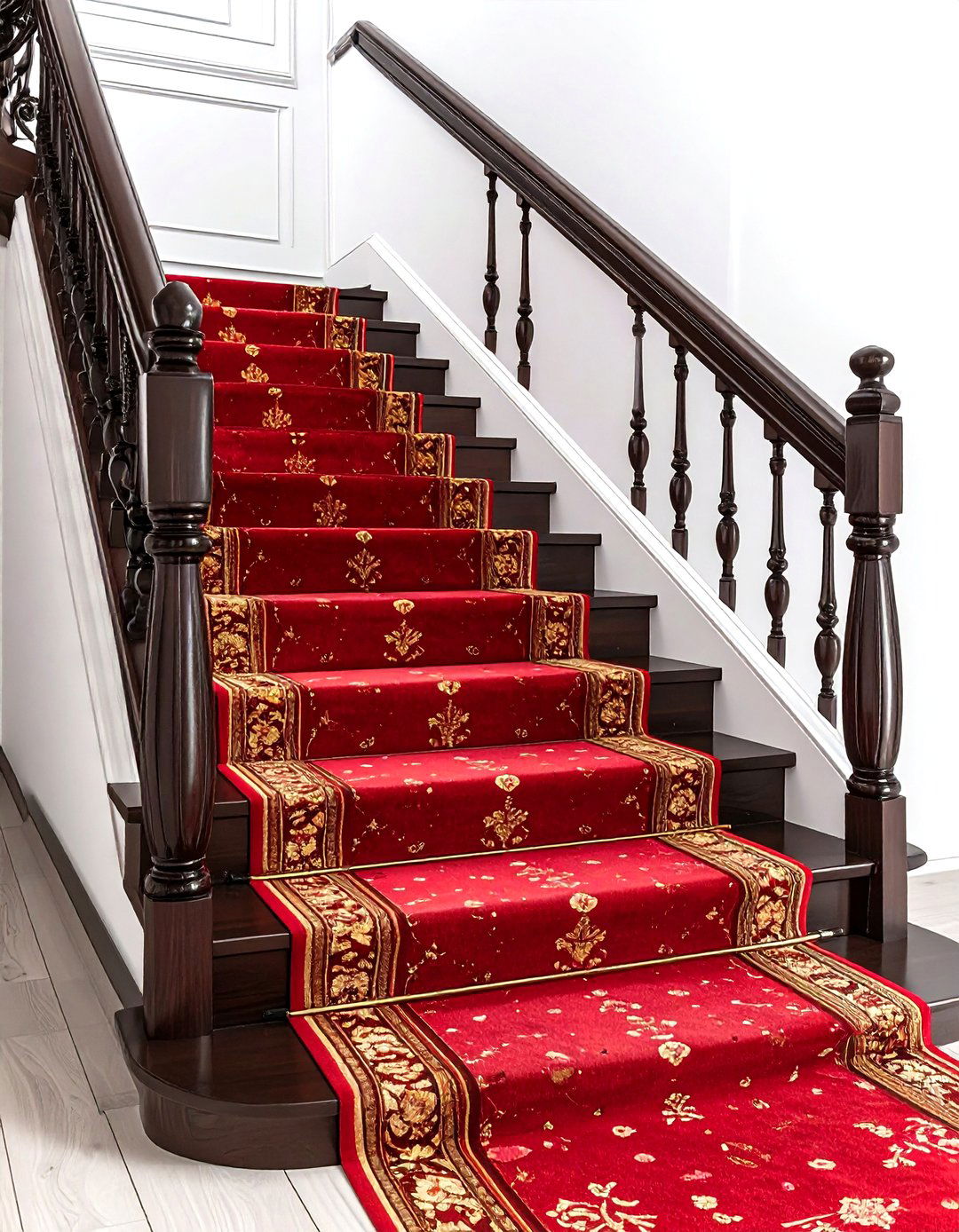 Traditional Oriental Stair Runner - 30 stair runner ideas