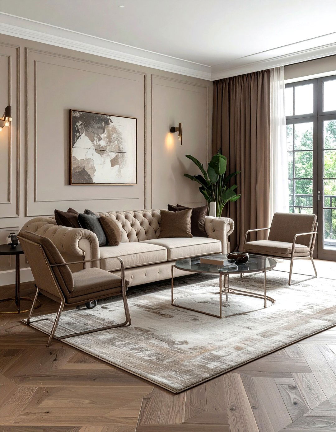 Traditional Sofa With Modern Chairs - 30 living room sofa and chairs ideas