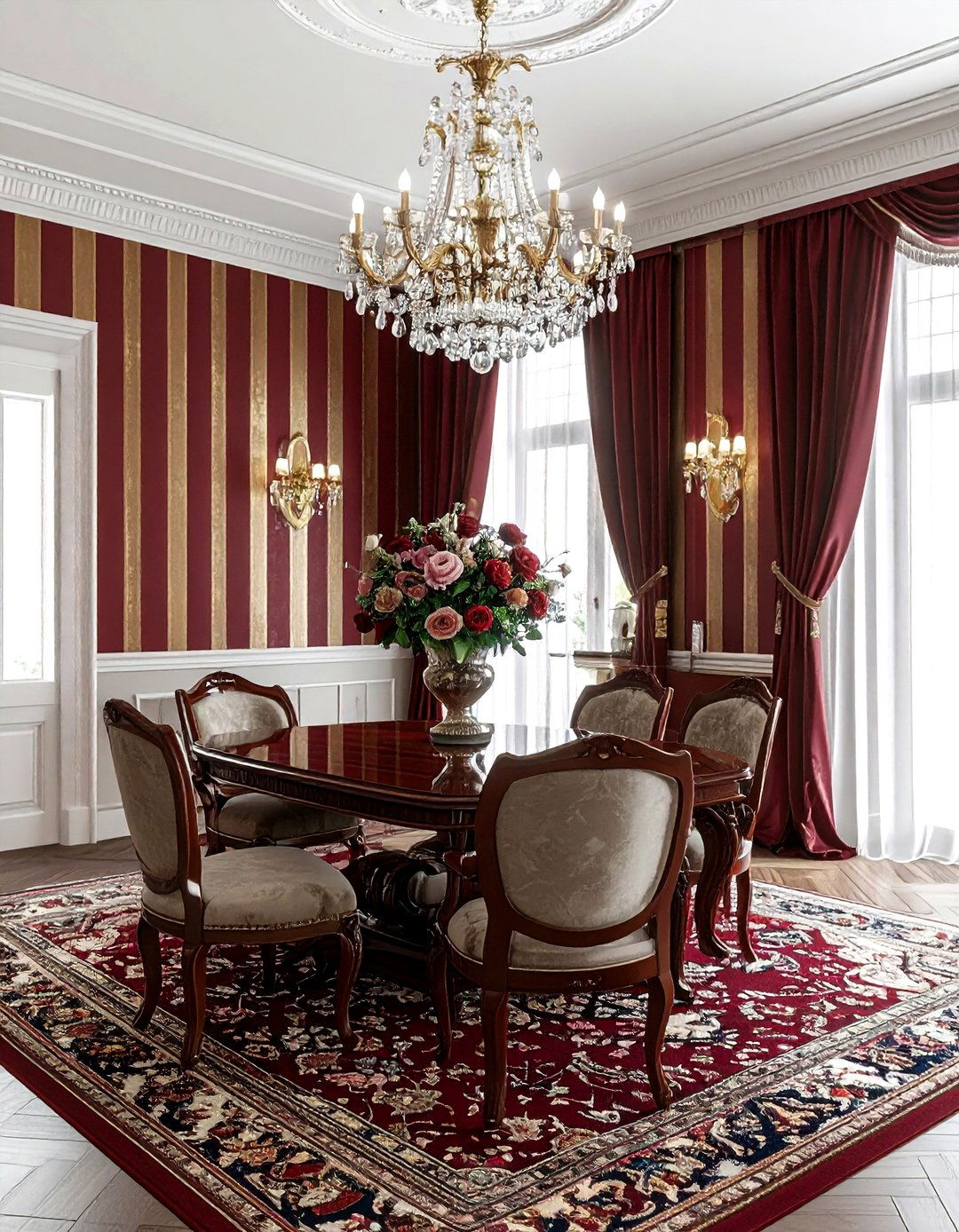 Traditional Striped Wallpaper - 30 striped wallpaper ideas