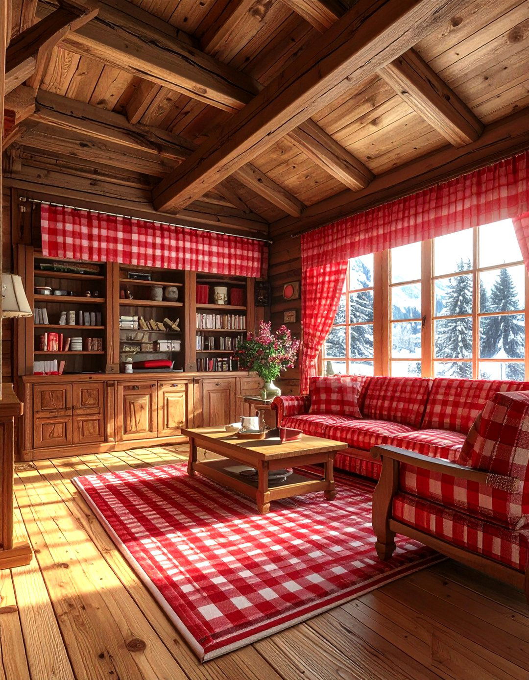 Traditional Swiss Chalet Interior - 30 ski chalet living room ideas