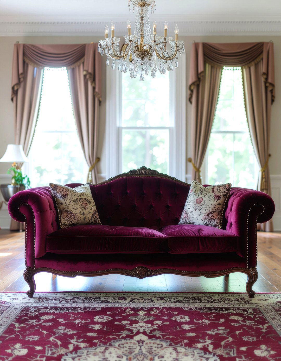 Traditional Tufted Sofa - 30 living room upholstered sofa ideas