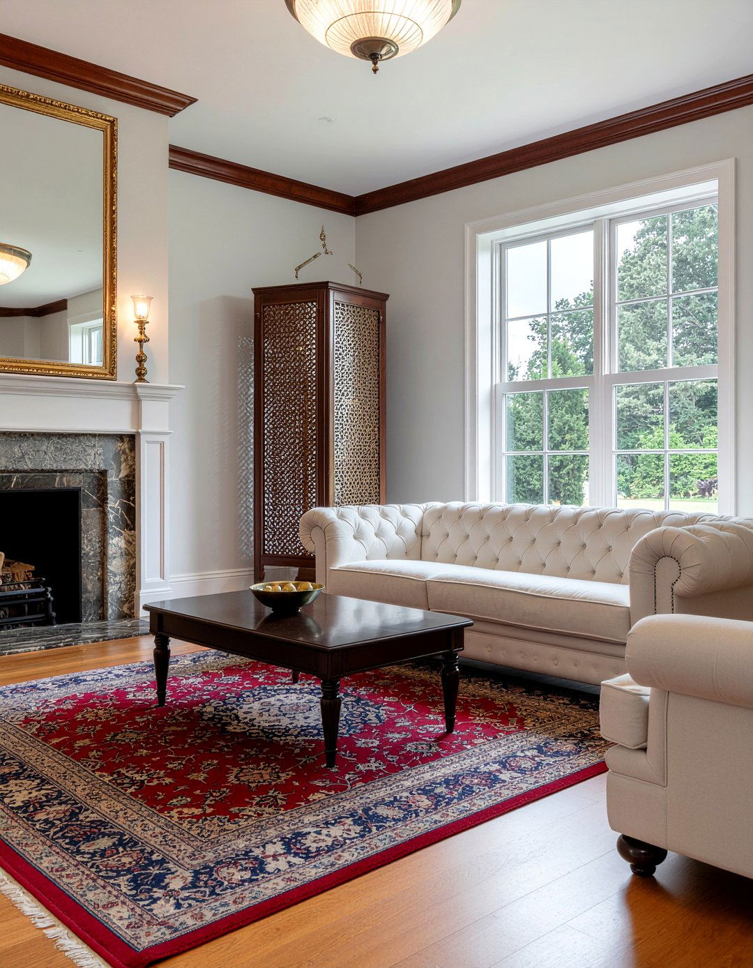 Traditional Tufted Sofa - 30 living room tufted sofa ideas