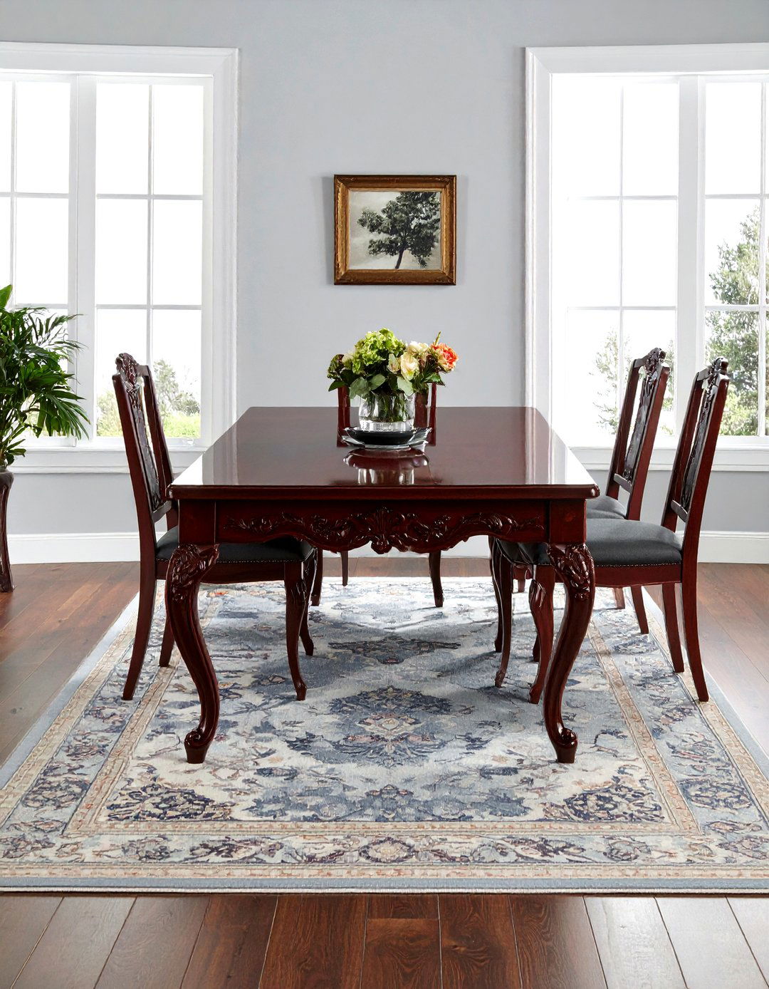 Traditional Wood Dining Table - 30 stately dining room ideas