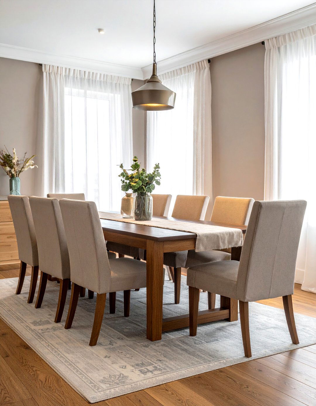 Traditional Wood Dining Table - 30 timeless dining room ideas