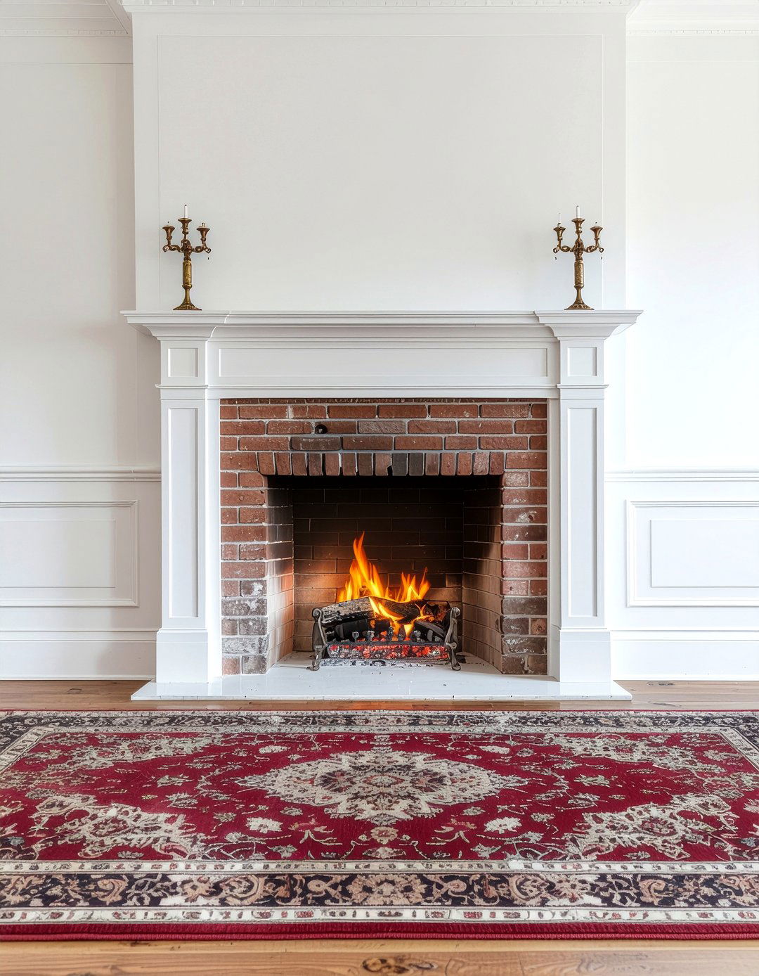 Traditional Wood Fireplace - 30 fireplace insert ideas