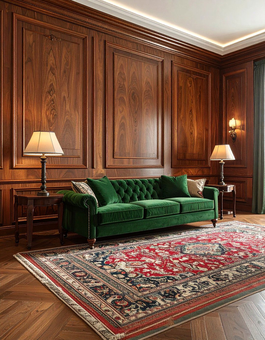 Traditional Wood Recessed Paneling - 30 living room recessed panel ideas