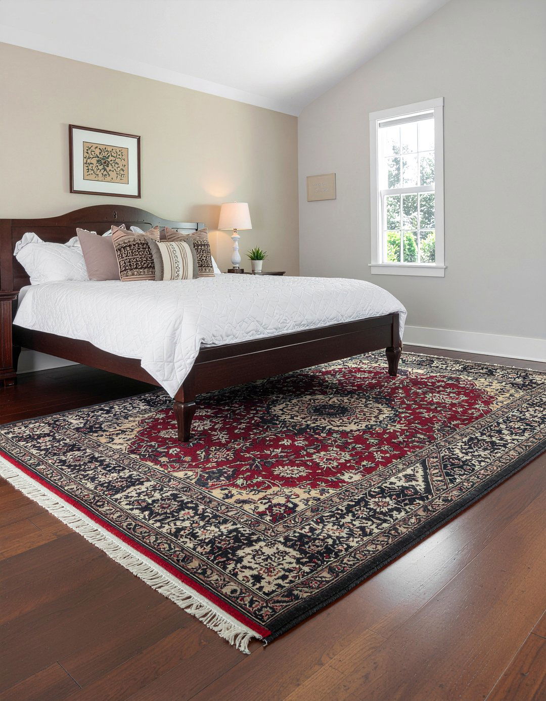 Traditional bedroom rug placement - 30 traditional bedroom ideas