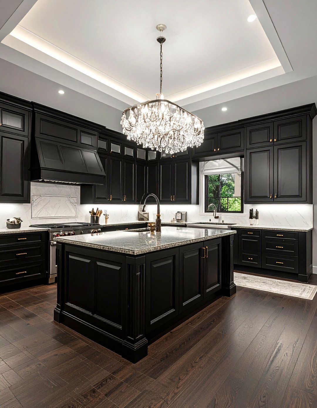 Traditional black kitchen cabinets - 30 black kitchen cabinet ideas