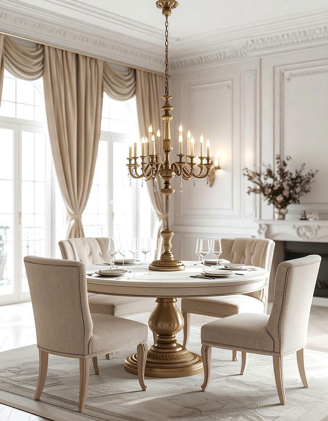 Traditional brass candle chandelier - 30 brass chandelier dining room ideas