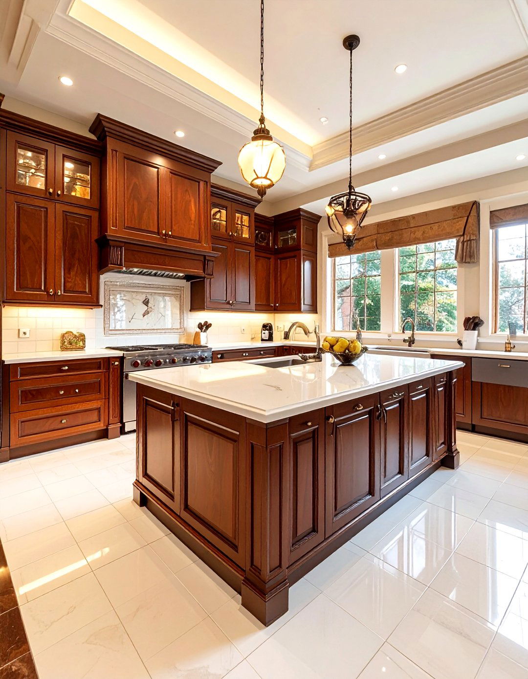 Traditional brown and white kitchen - 30 brown and white kitchen ideas