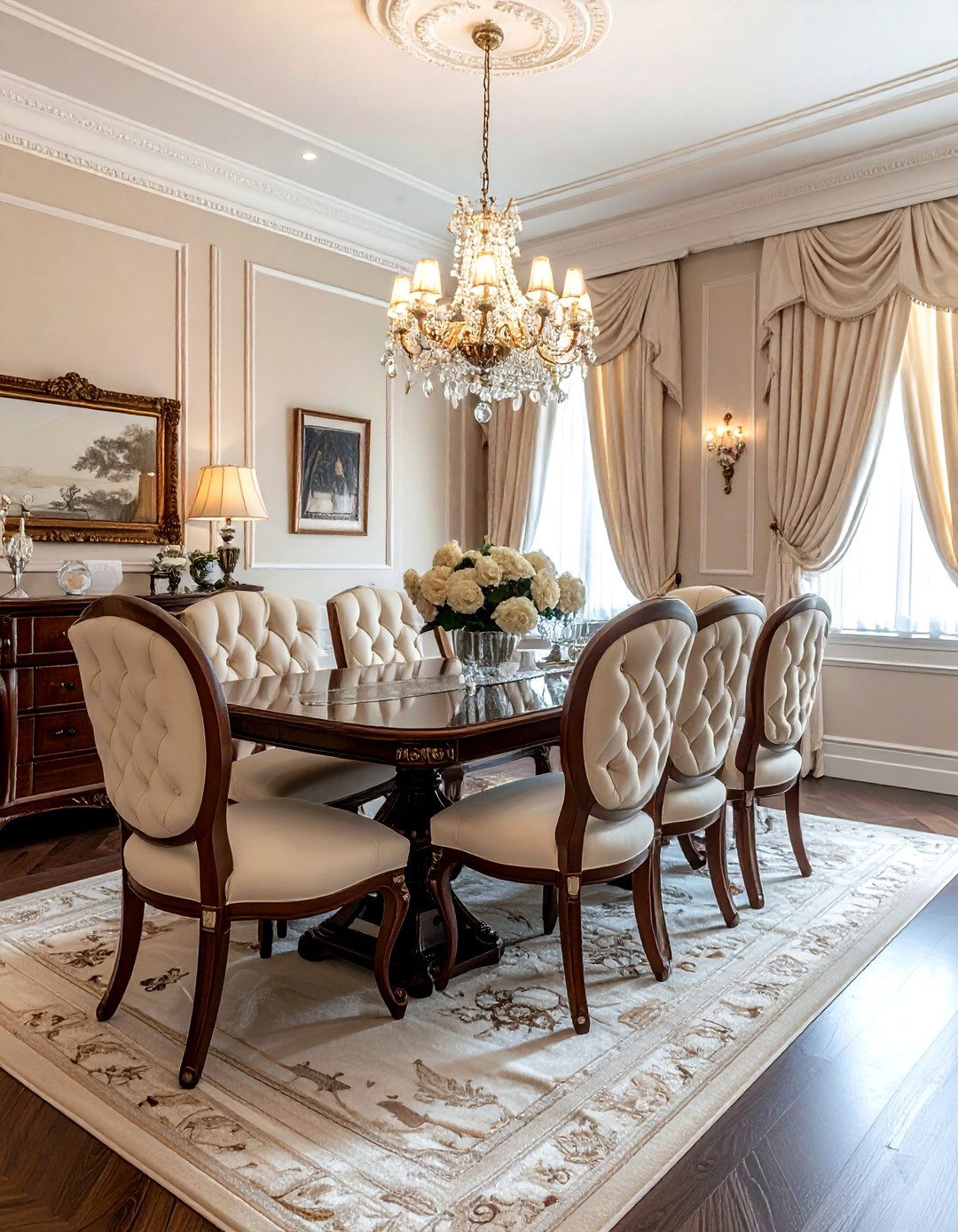 Traditional cream dining room - 30 cream dining room design ideas