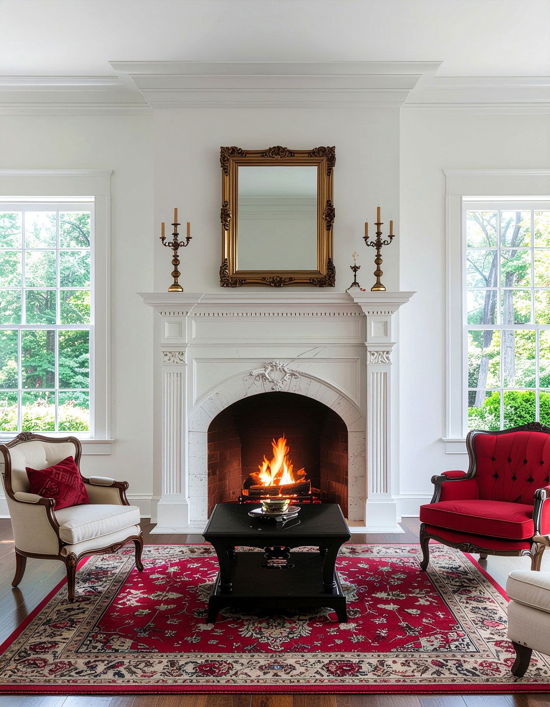 Traditional double sided fireplace - 30 living room double sided fireplace ideas