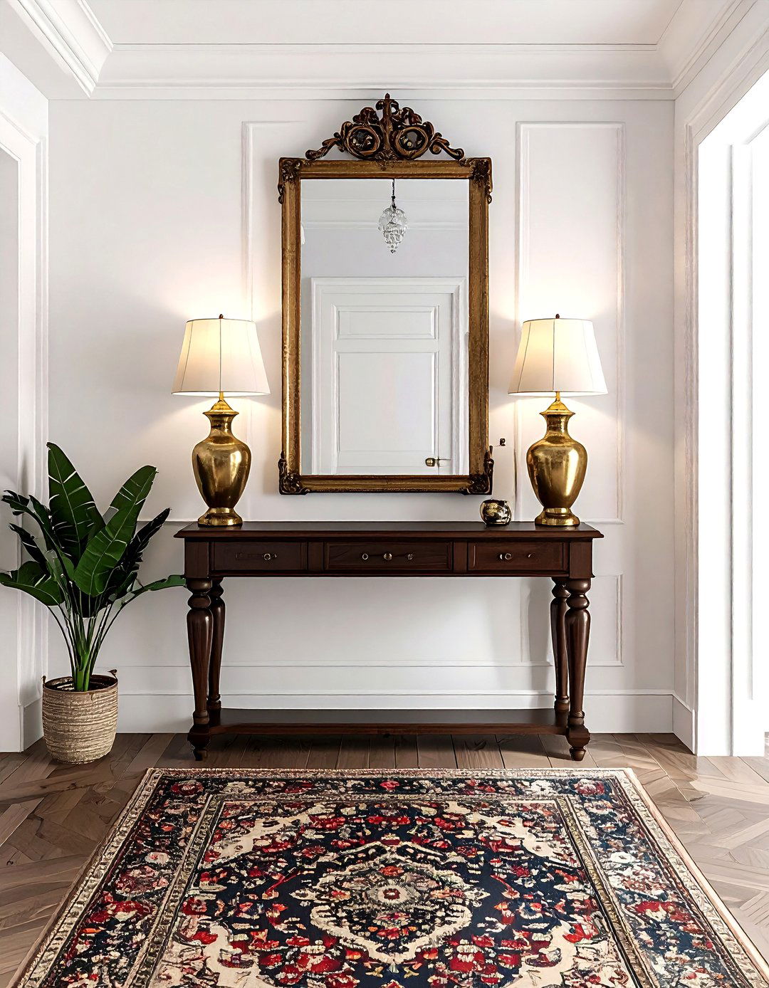 Traditional entryway - 30 vintage home decor ideas