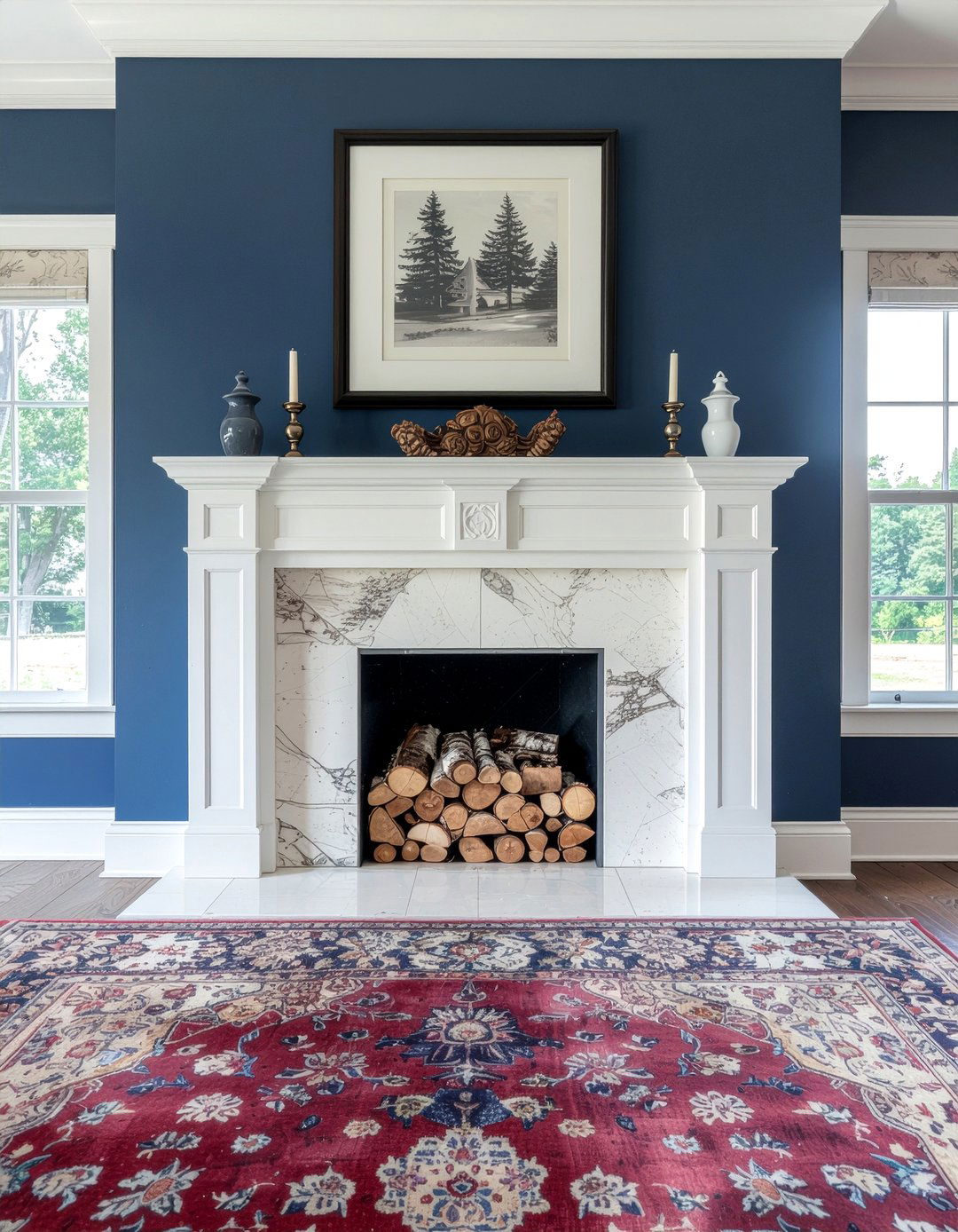 Traditional fireplace restoration - 30 restored dining room ideas