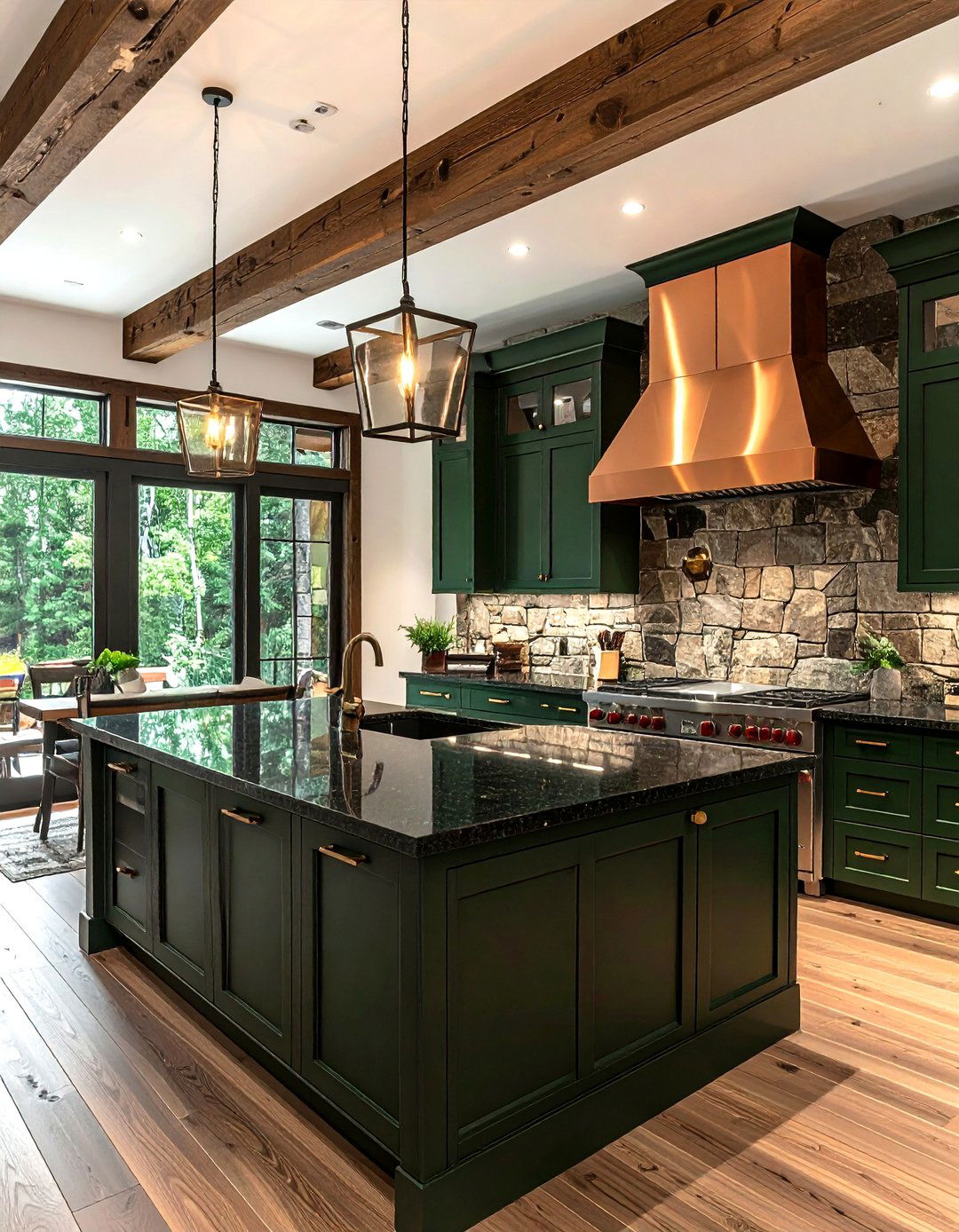 Traditional forest lodge - 30 lodge kitchen ideas