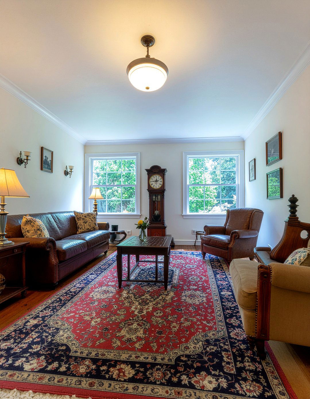 Traditional grandfather clock living room - 30 cottage core living room ideas