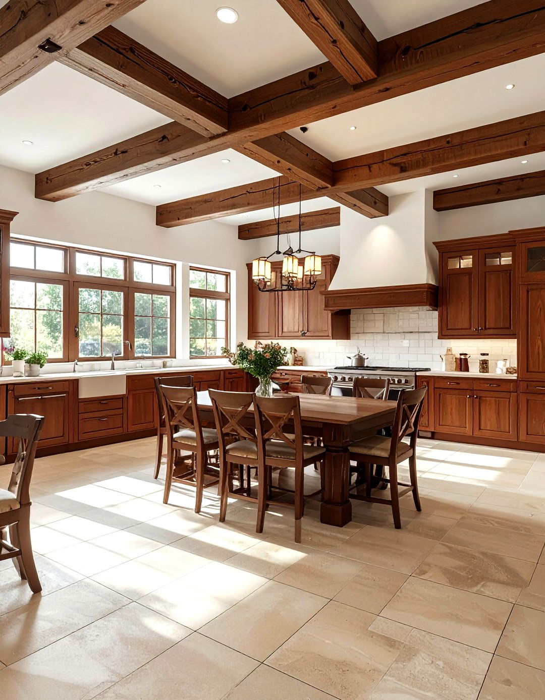 Traditional kitchen wood beams - 30 kitchen beamed ceiling ideas