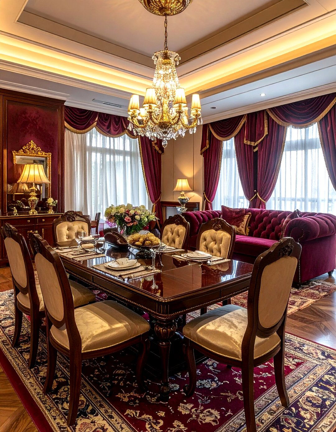 Traditional living dining room - 30 living room with dining area ideas