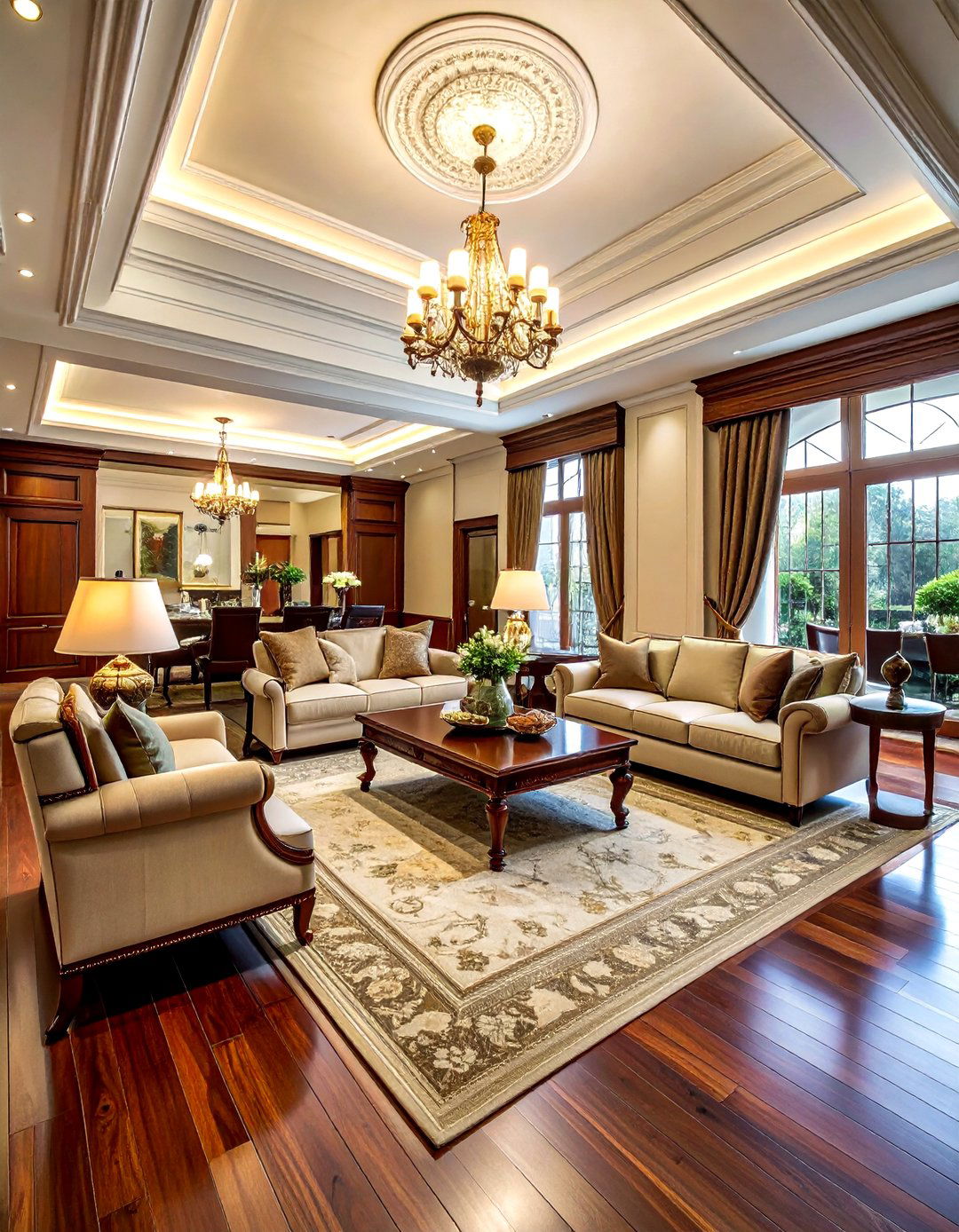 Traditional open floor plan - 30 open concept living room ideas