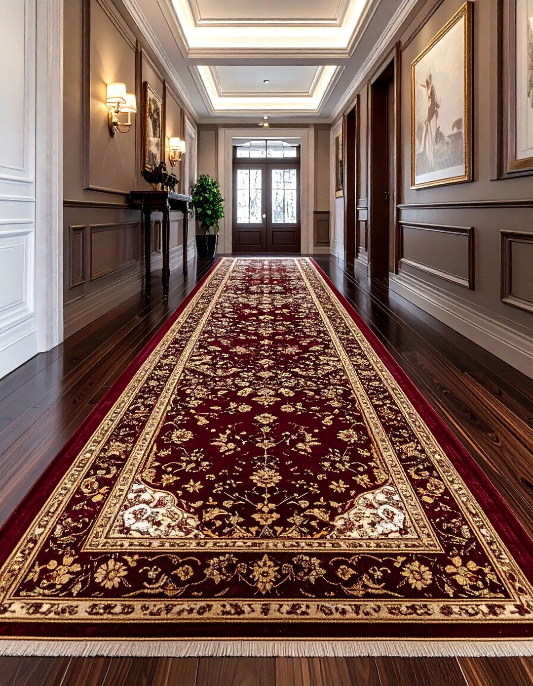 Traditional oriental runner - 30 hallway runner ideas