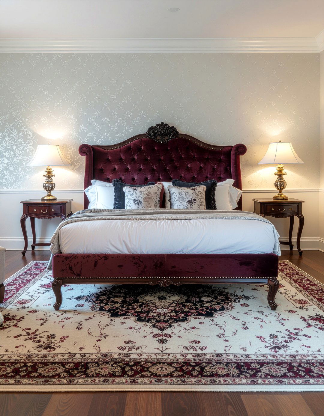 Traditional wingback headboard - 30 bedroom wingback headboards