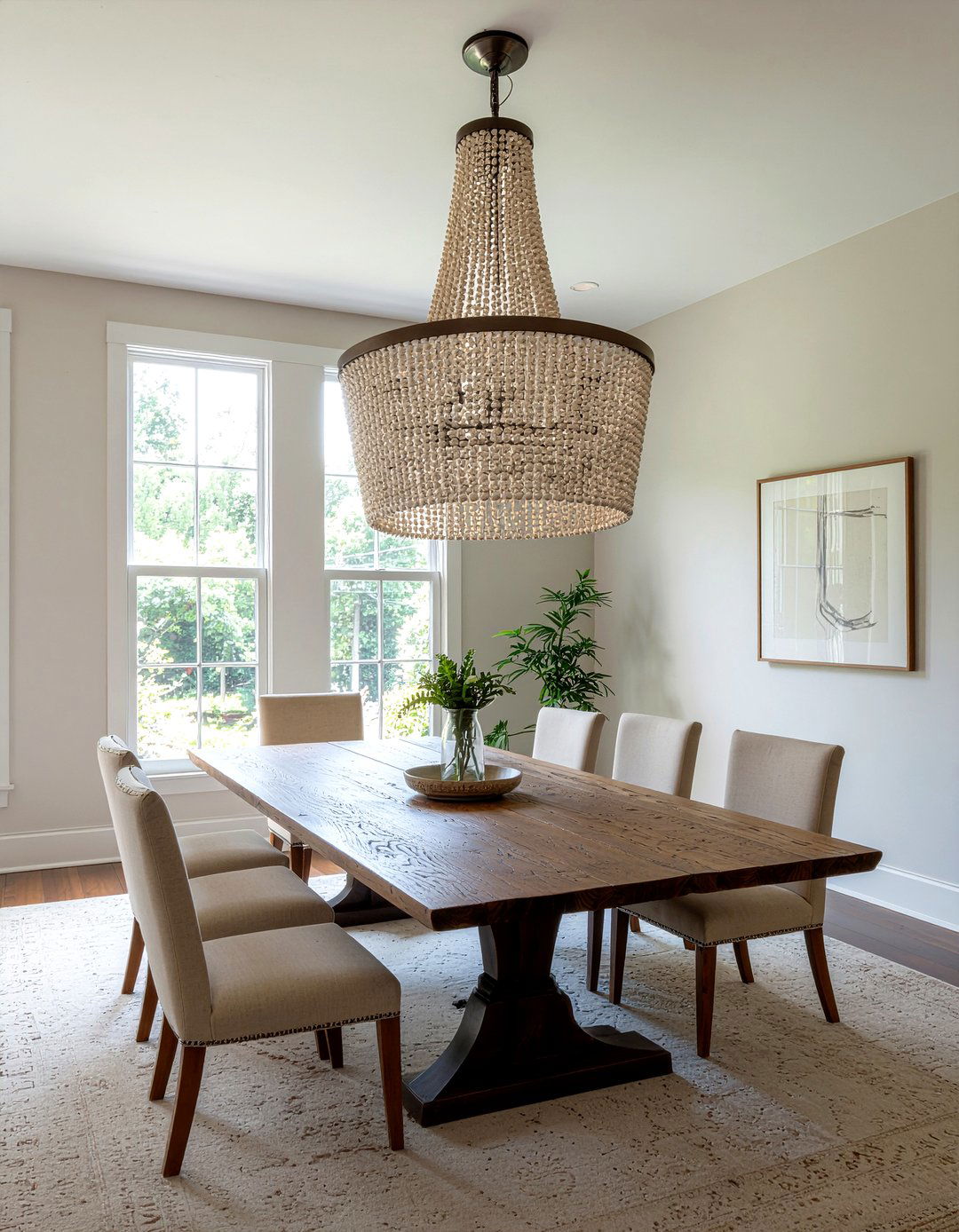 Transitional Beaded Chandelier - 30 beaded chandelier dining room ideas