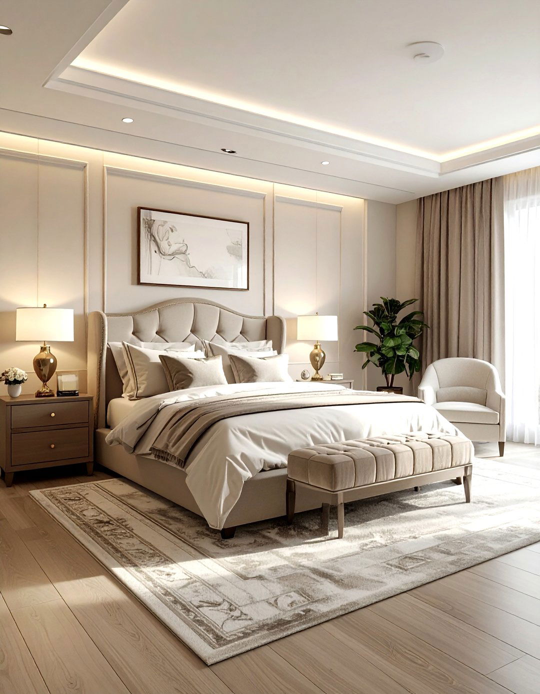 Transitional Bedroom - 30 model home bedroom ideas