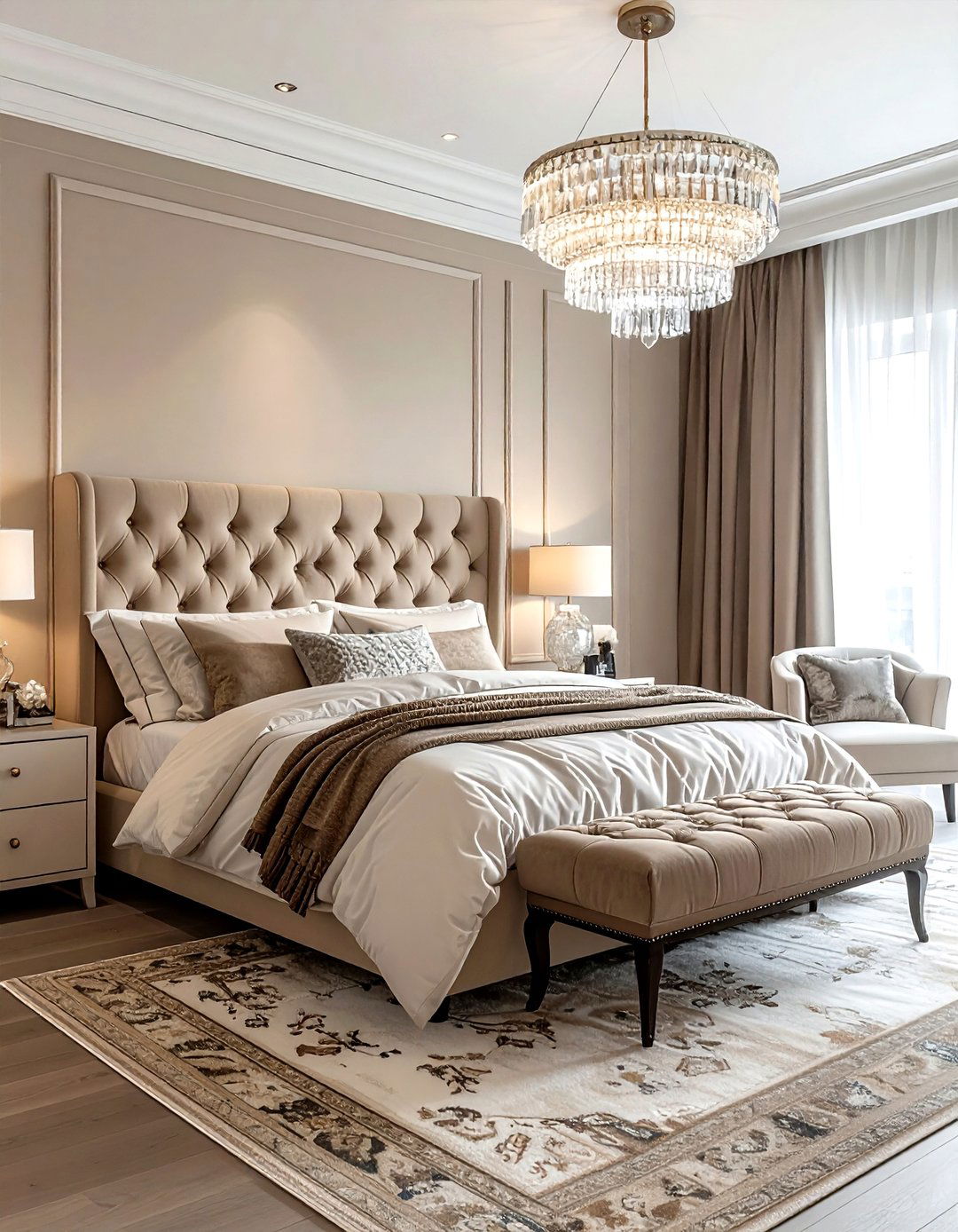 Transitional Beige Bedroom - 30 scandinavian beige bedroom ideas