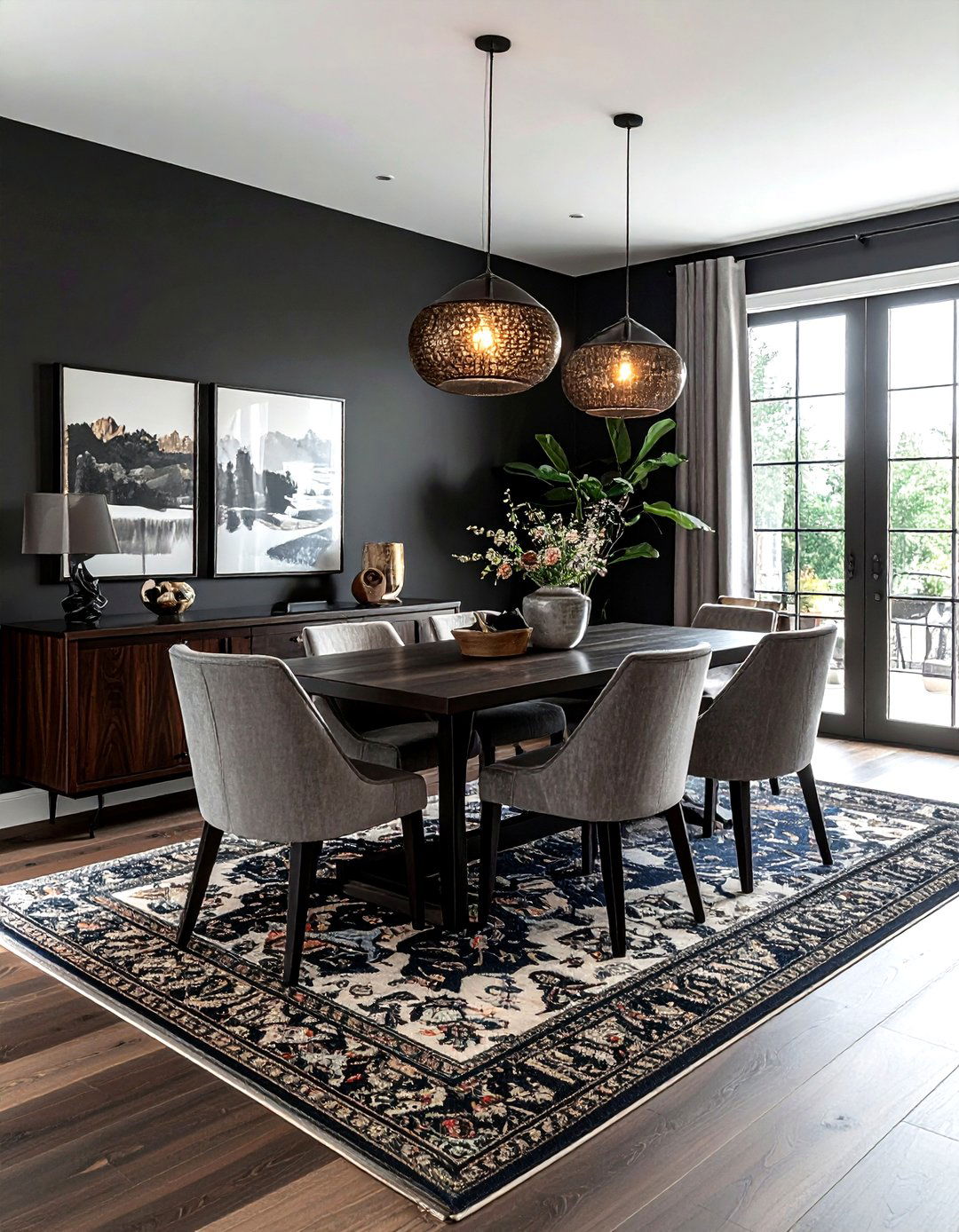 30 Dark Charcoal Dining Room Ideas for Sophisticated Design