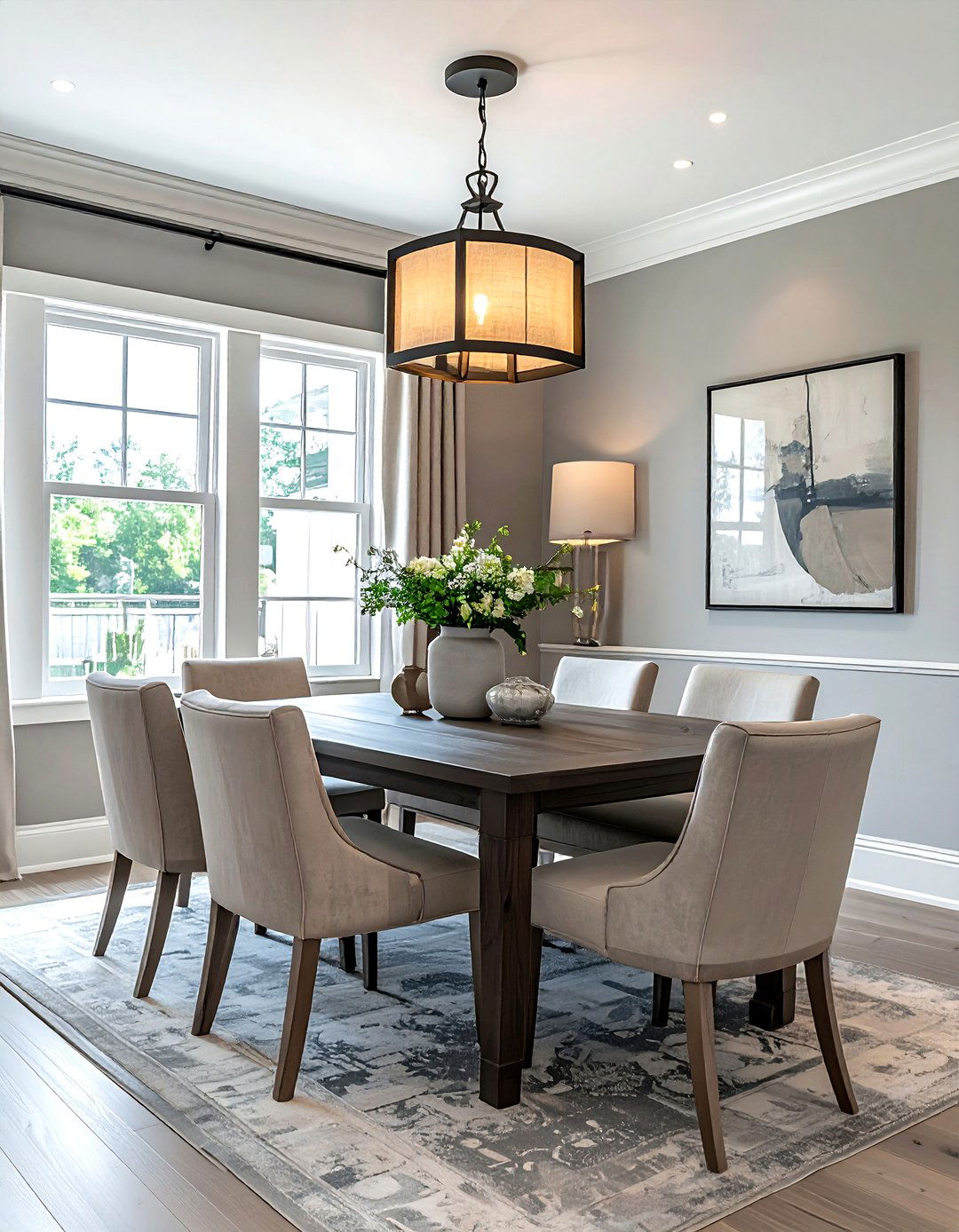 Transitional Dining Room - 30 dining room dimmer ideas