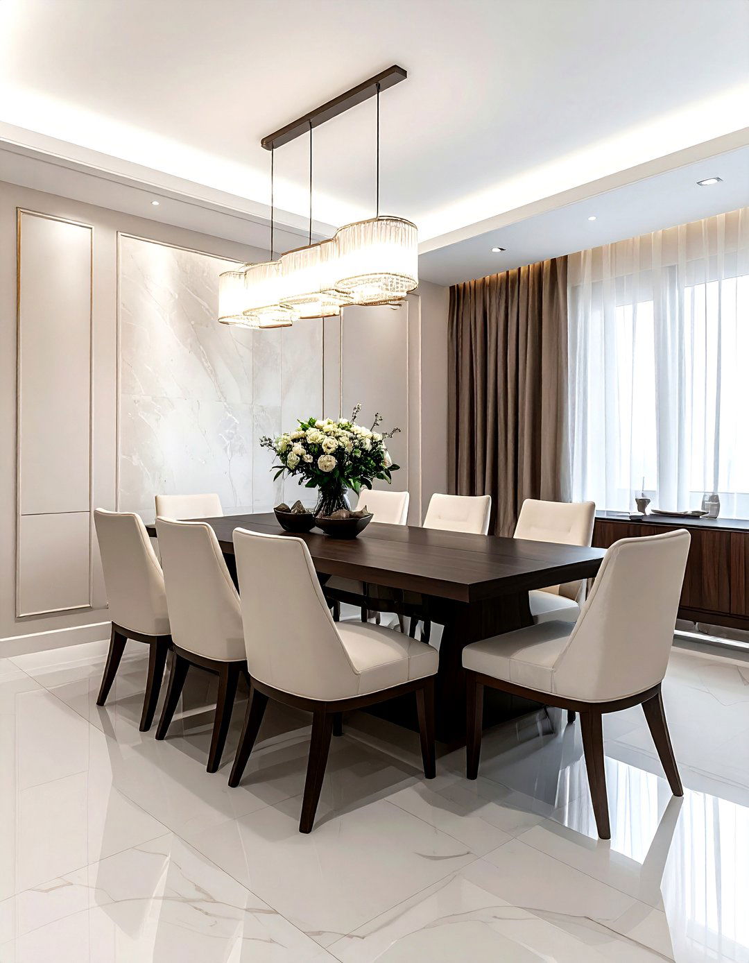 Transitional Dining Room - 30 grand dining room ideas