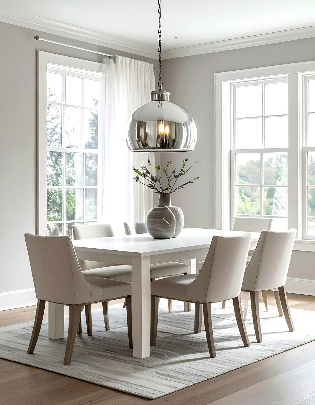Transitional Dining Room - 30 lantern chandelier dining room ideas