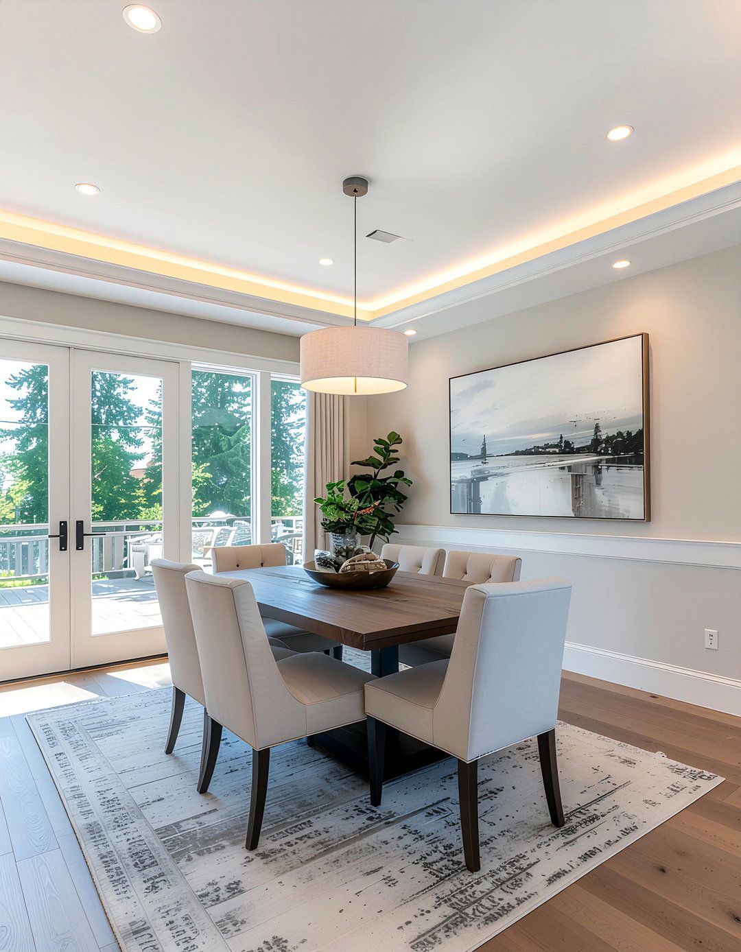 Transitional Dining Room Lighting - 30 dining room recessed lighting ideas